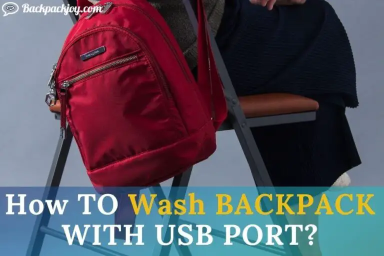 How to wash backpack with USB port?